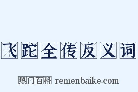 飞跎全传反义词是什么意思的图片